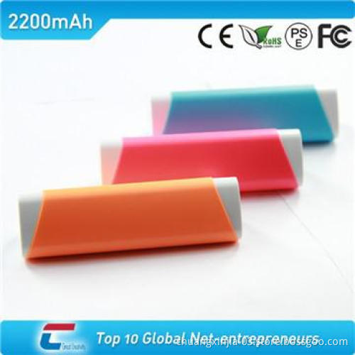Cell phone power bank with plastic surface and CE certificate 2200mah